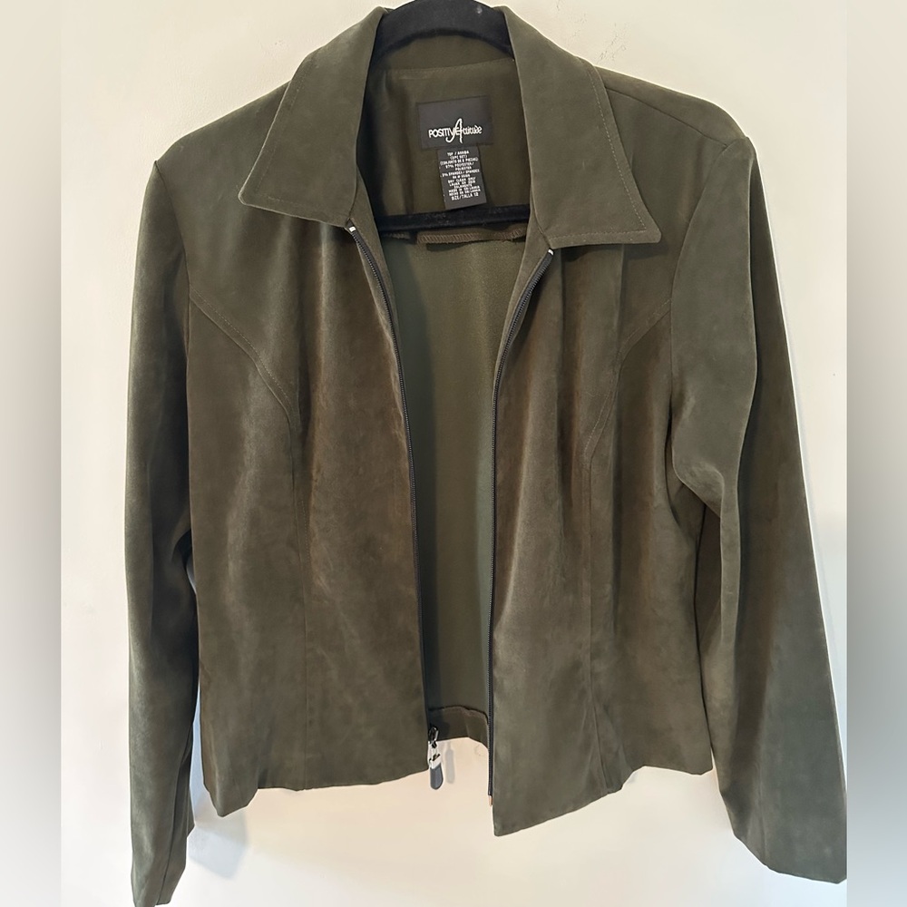 Positive Attitude Olive Green Jacket